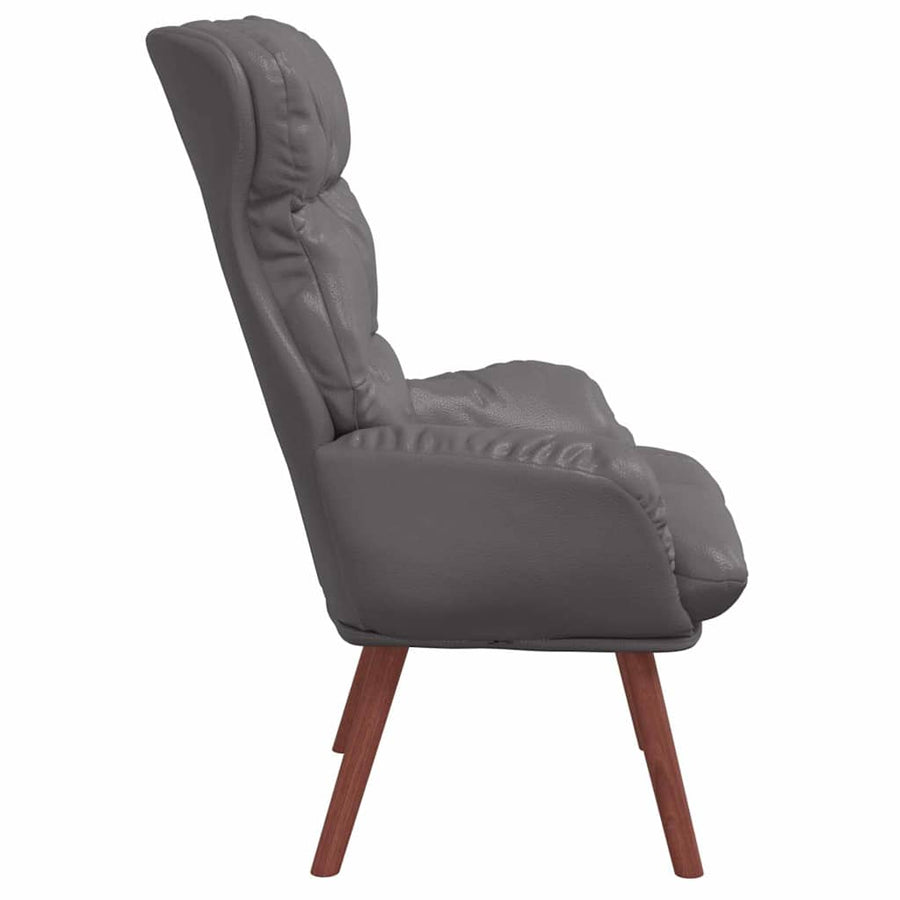 Fauteuil Grijs 69 x 74 x 93 cm Kunstleer