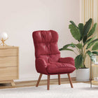 Fauteuil wijnrood kunstleer 69x74x93 cm