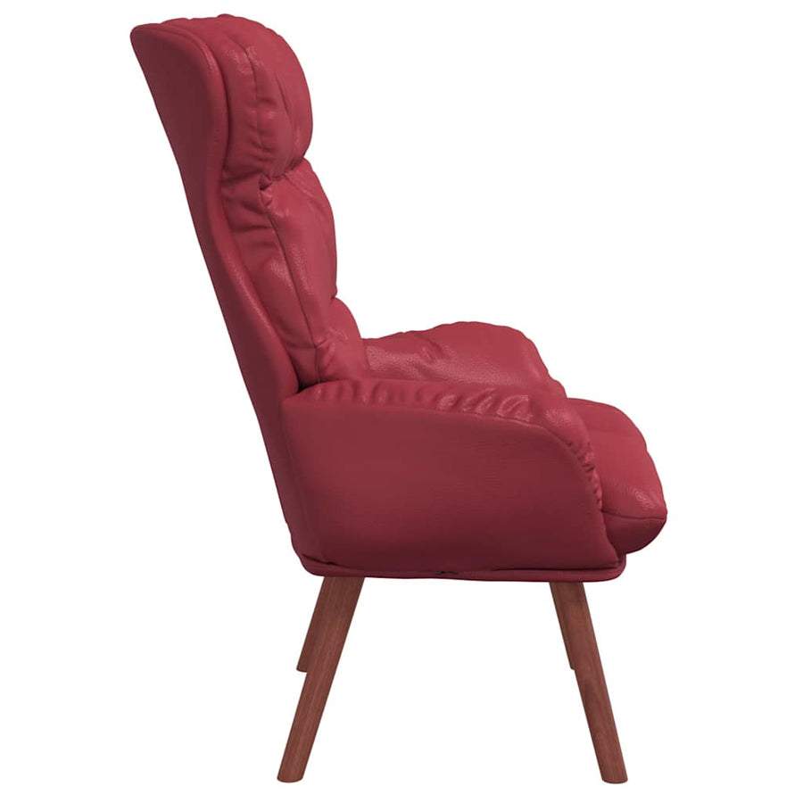 Fauteuil Wijnrood 69 x 74 x 93 cm Kunstleer
