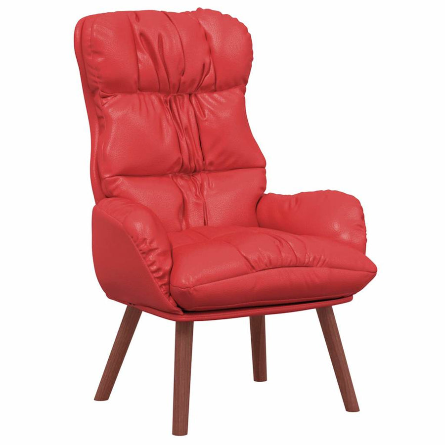 Fauteuil 69 X 74 X 93 Cm Kunstleer Rood