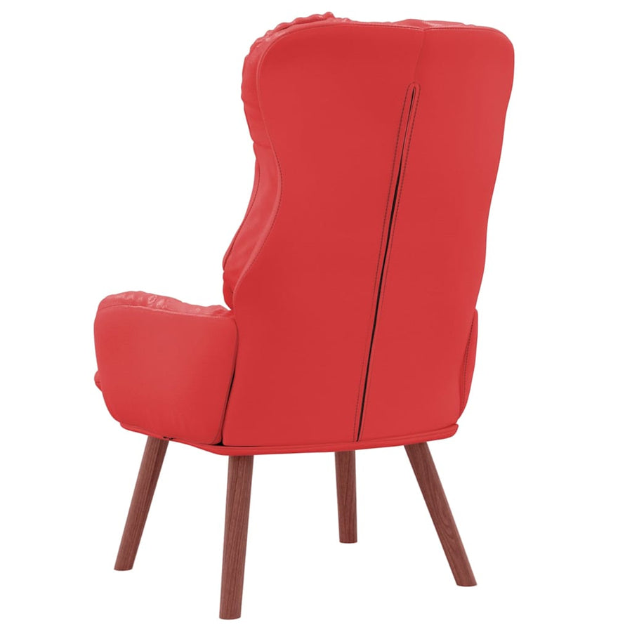 Fauteuil 69 X 74 X 93 Cm Kunstleer Rood