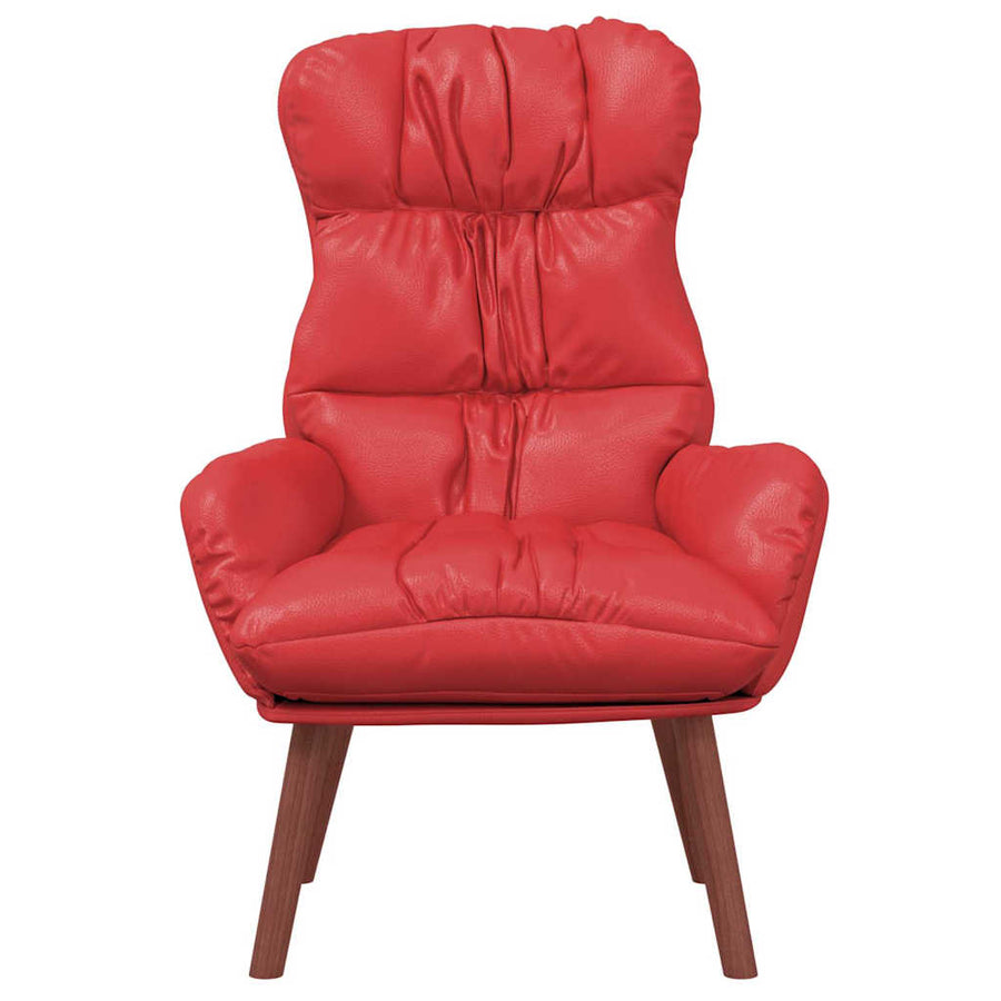 Fauteuil 69 X 74 X 93 Cm Kunstleer Rood