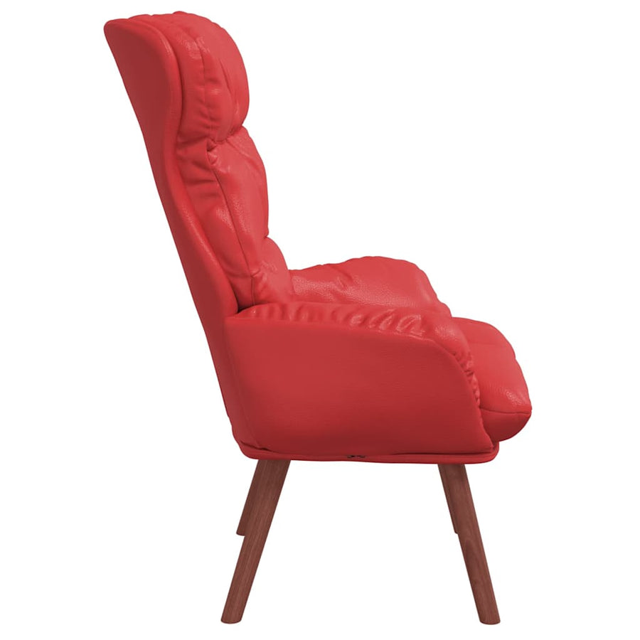 Fauteuil 69 X 74 X 93 Cm Kunstleer Rood