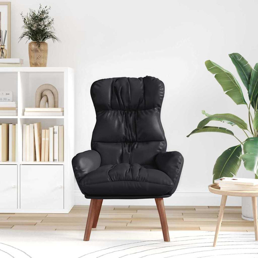 Fauteuil Zwart 69 x 74 x 93 cm Kunstleer