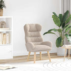 Fauteuil lichtgrijs 69x74x93 cm sherpa stof