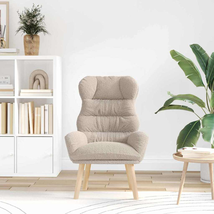 Fauteuil Lichtgrijs 69 x 74 x 93 cm Sherpa Stof