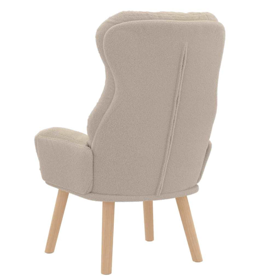 Fauteuil Lichtgrijs 69 x 74 x 93 cm Sherpa Stof