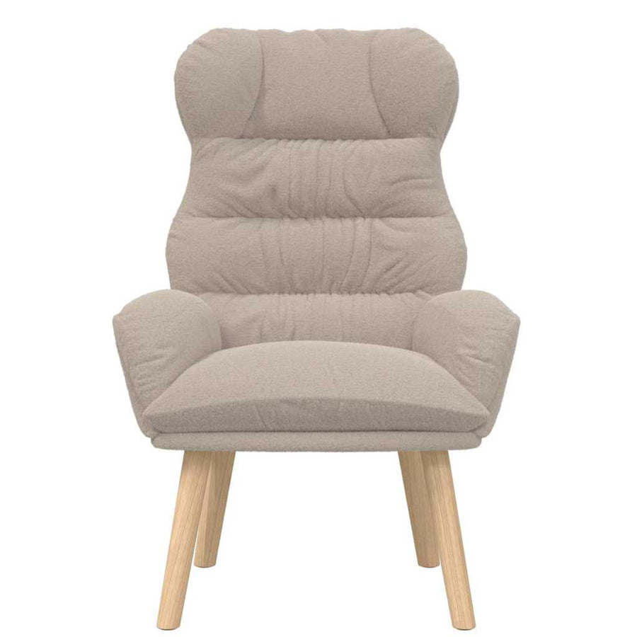 Fauteuil Lichtgrijs 69 x 74 x 93 cm Sherpa Stof