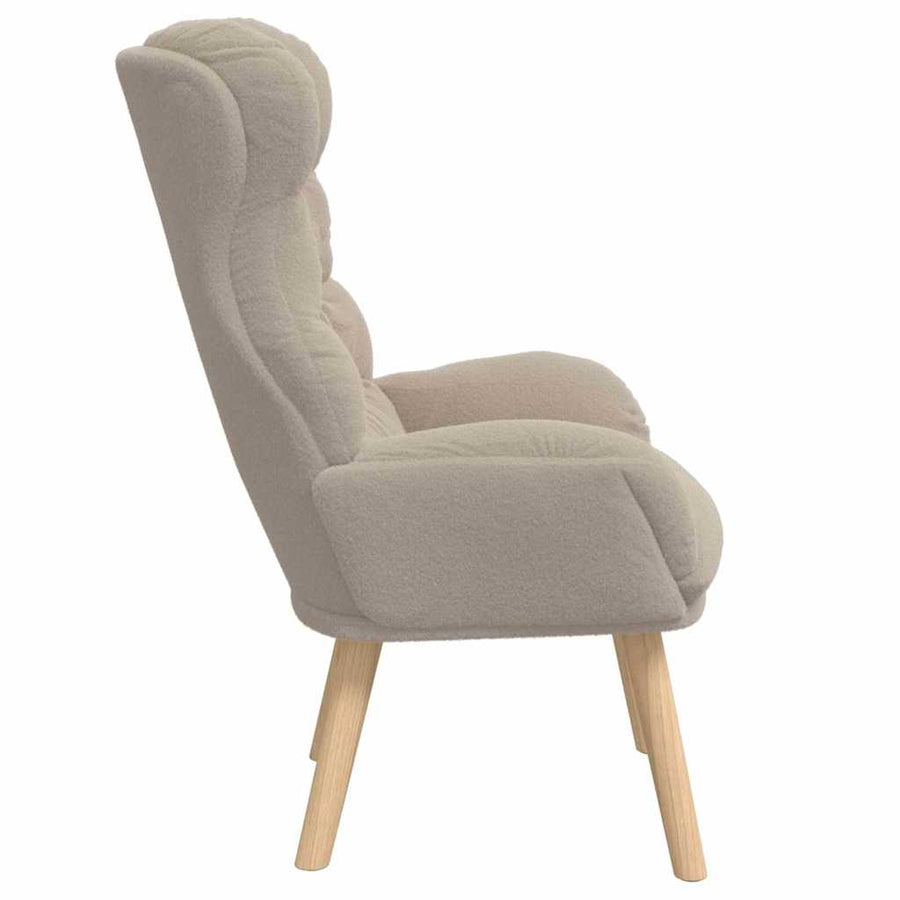 Fauteuil Lichtgrijs 69 x 74 x 93 cm Sherpa Stof