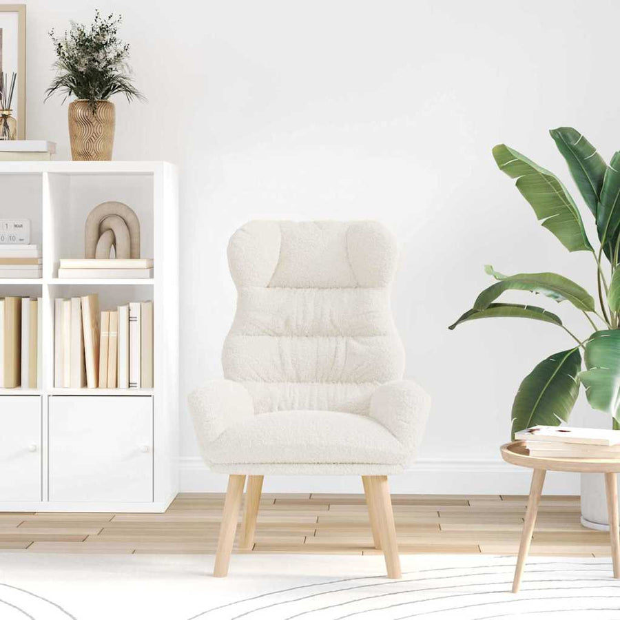 Fauteuil Crème 69 x 74 x 93 cm Sherpa Stof