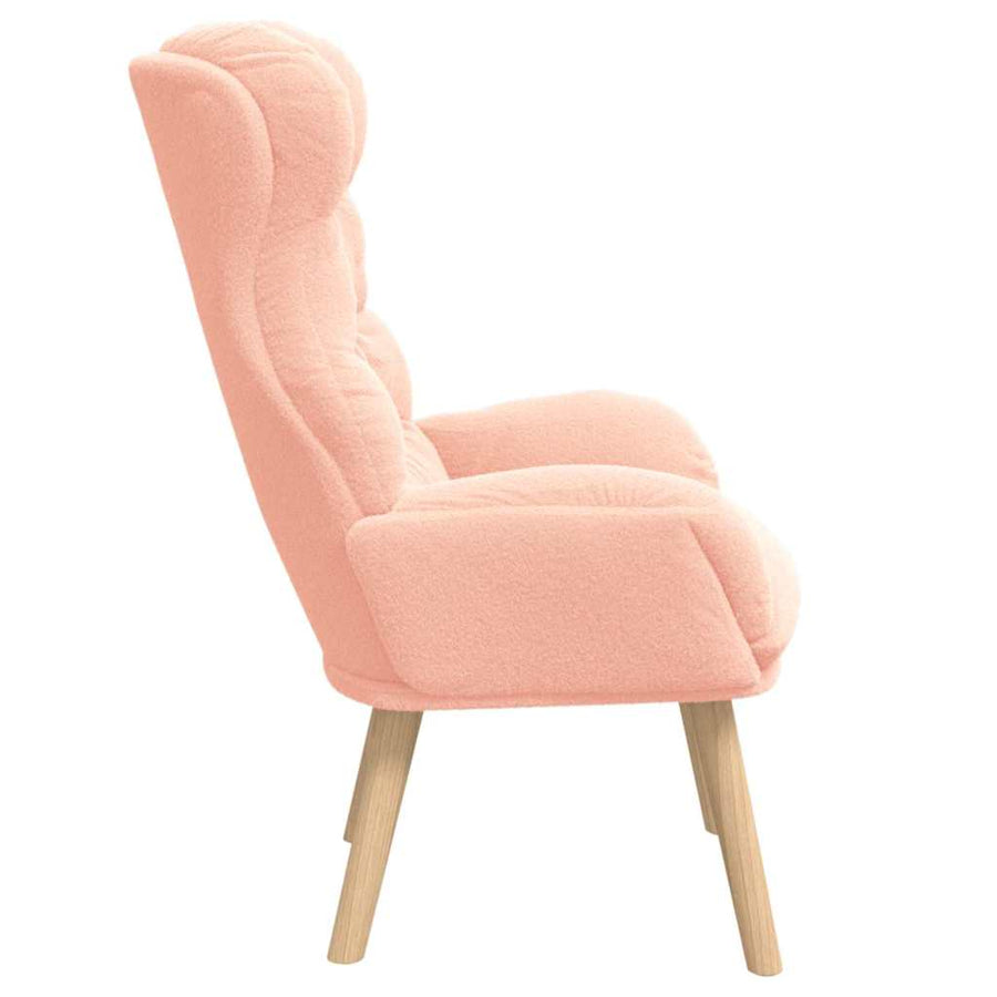 Fauteuil Roze 69 x 74 x 93 cm Sherpa Stof