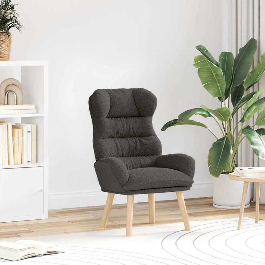 Fauteuil Donkergrijs 69 x 74 x 93 cm Sherpa Stof