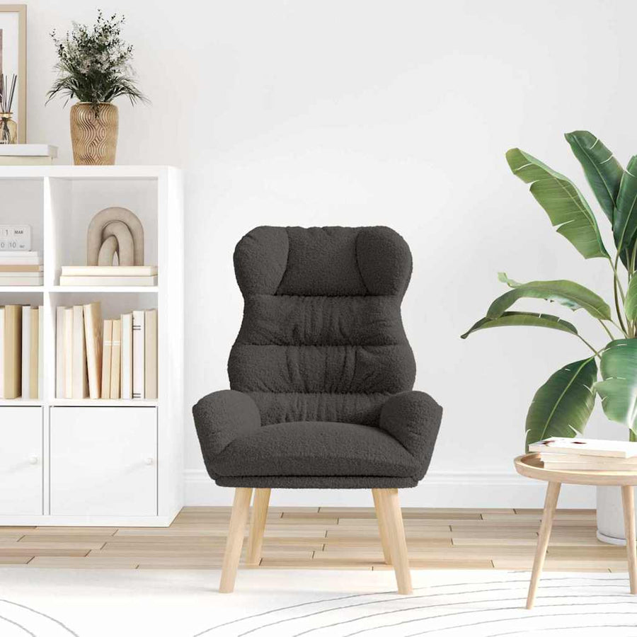 Fauteuil Donkergrijs 69 x 74 x 93 cm Sherpa Stof