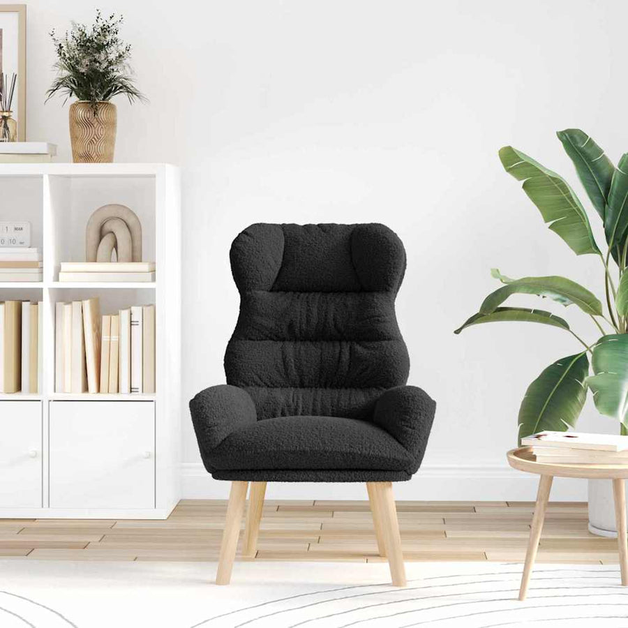 Fauteuil Zwart 69 x 74 x 93 cm Sherpa Stof