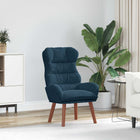 Fauteuil blauw 69x74x93 cm fluweel