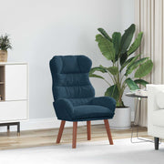 Fauteuil blauw 69x74x93 cm fluweel