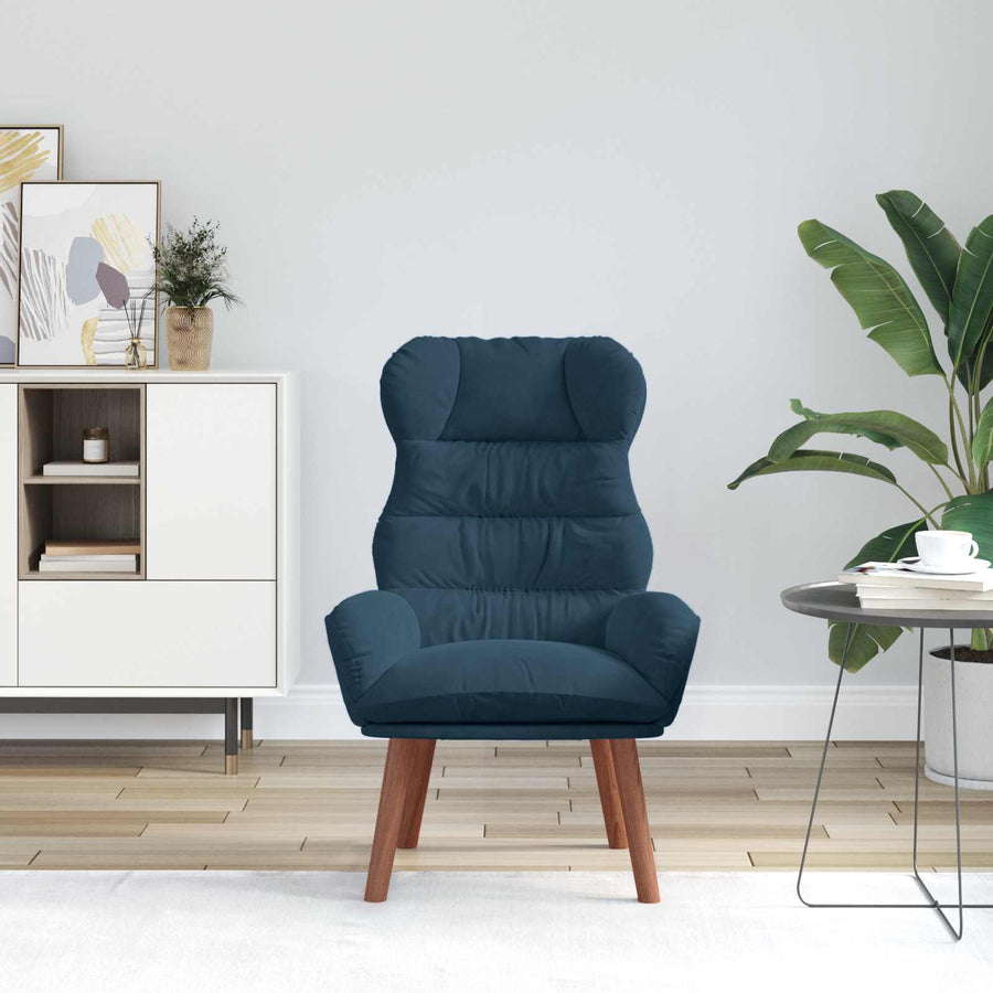 Fauteuil Blauw 69 x 74 x 93 cm Fluweel