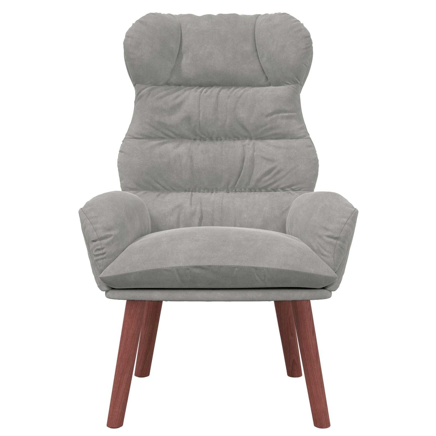 Fauteuil Lichtgrijs 69 x 74 x 93 cm Fluweel