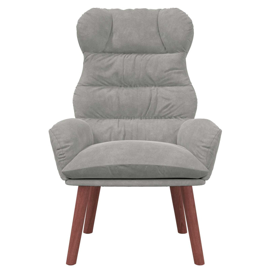 Fauteuil Lichtgrijs 69 x 74 x 93 cm Fluweel