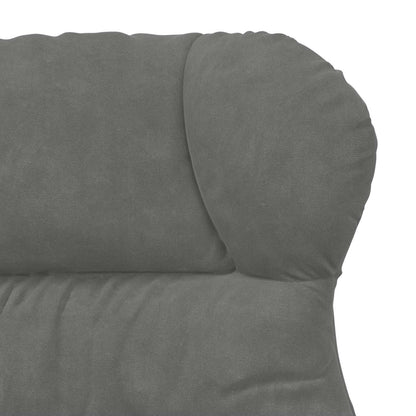Fauteuil Donkergrijs 69 x 74 x 93 cm Fluweel