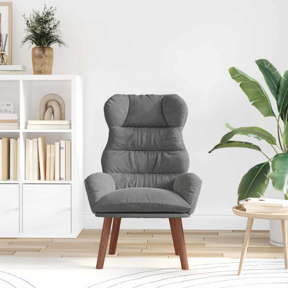 Fauteuil Donkergrijs 69 x 74 x 93 cm Fluweel