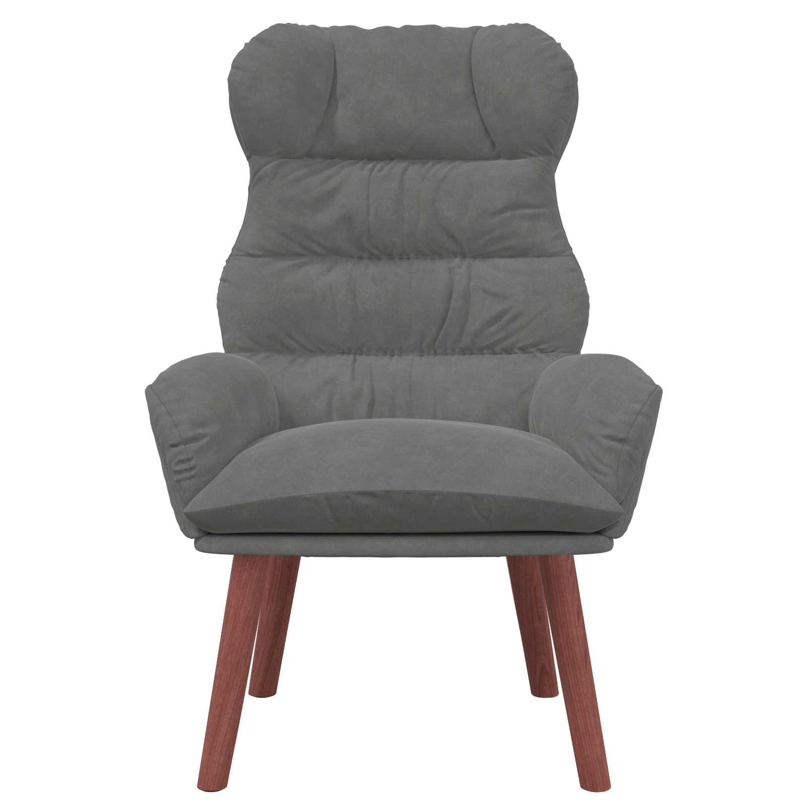 Fauteuil Donkergrijs 69 x 74 x 93 cm Fluweel