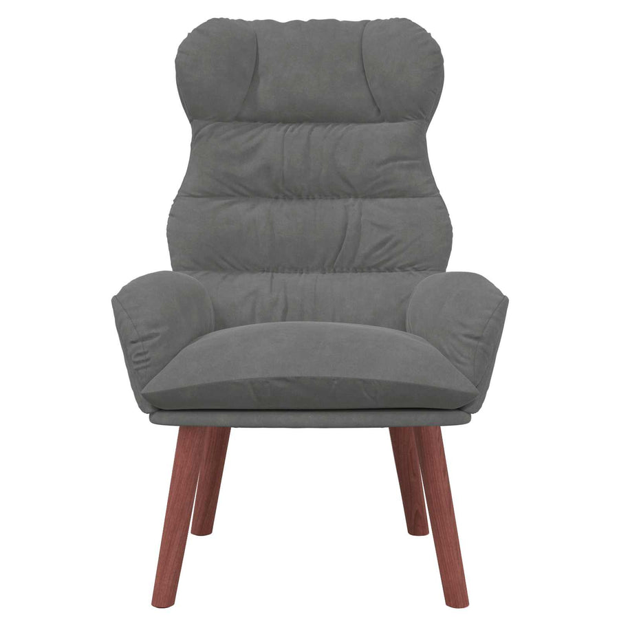 Fauteuil Donkergrijs 69 x 74 x 93 cm Fluweel
