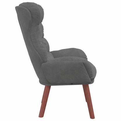 Fauteuil Donkergrijs 69 x 74 x 93 cm Fluweel