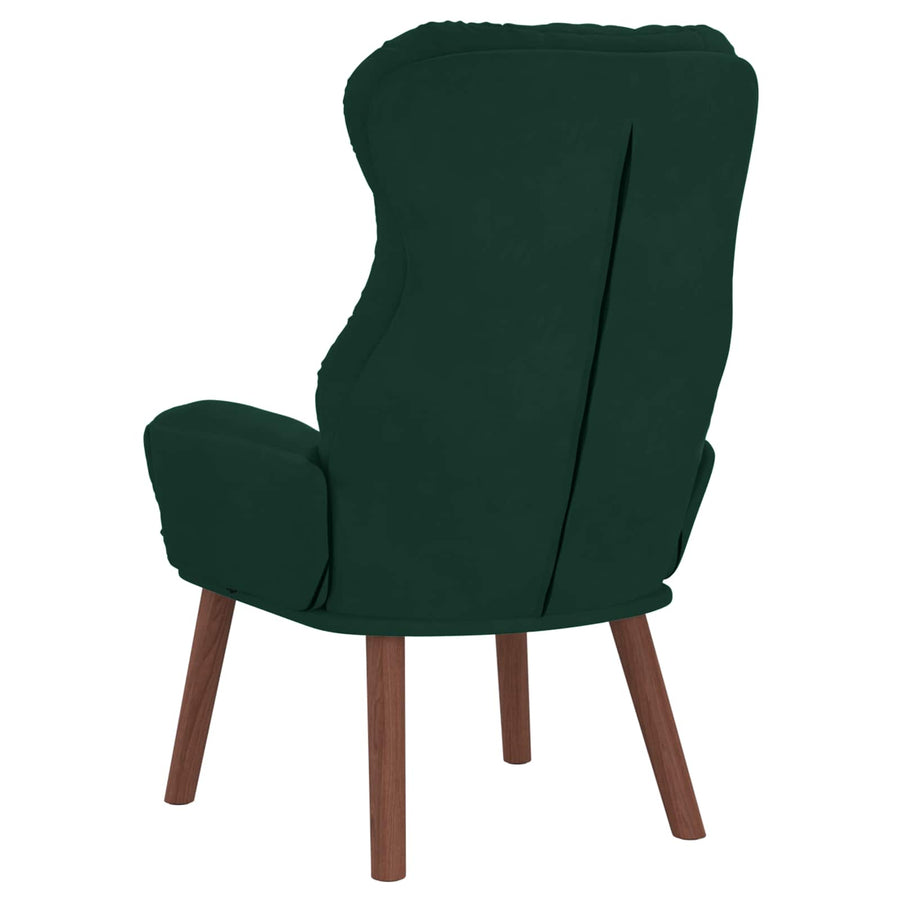 Fauteuil Donkergroen 69 x 74 x 93 cm Fluweel