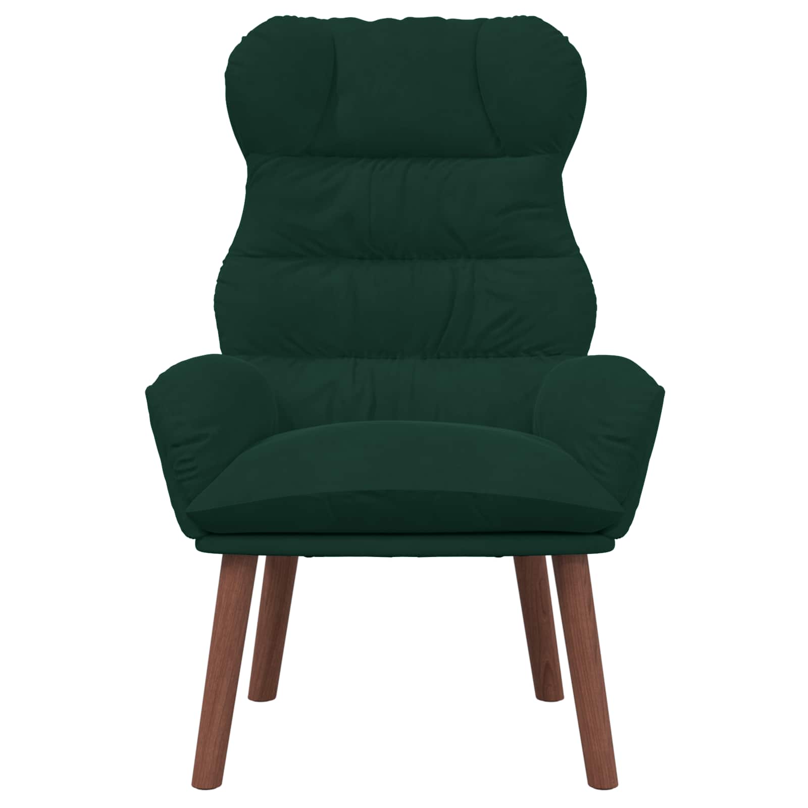 Fauteuil Donkergroen 69 x 74 x 93 cm Fluweel