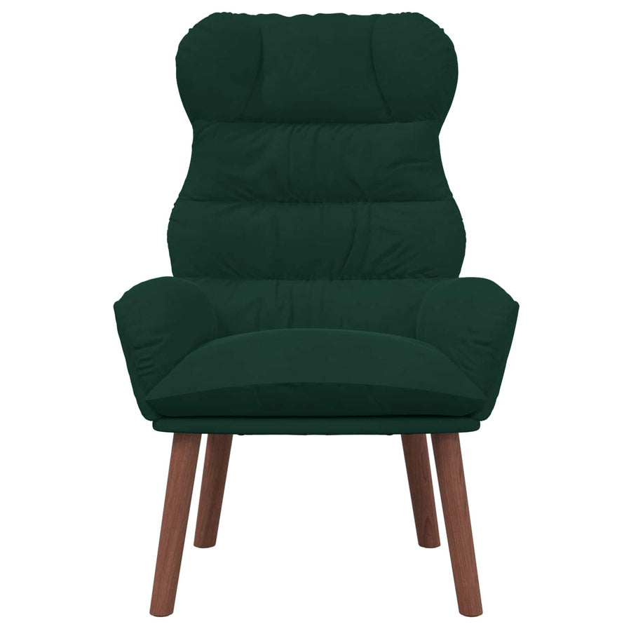 Fauteuil Donkergroen 69 x 74 x 93 cm Fluweel
