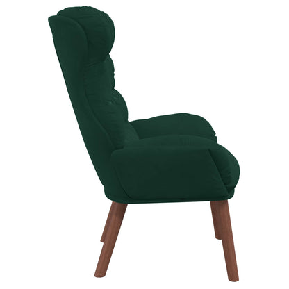 Fauteuil Donkergroen 69 x 74 x 93 cm Fluweel