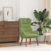 Fauteuil lichtgroen fluweel 69x74x93 cm