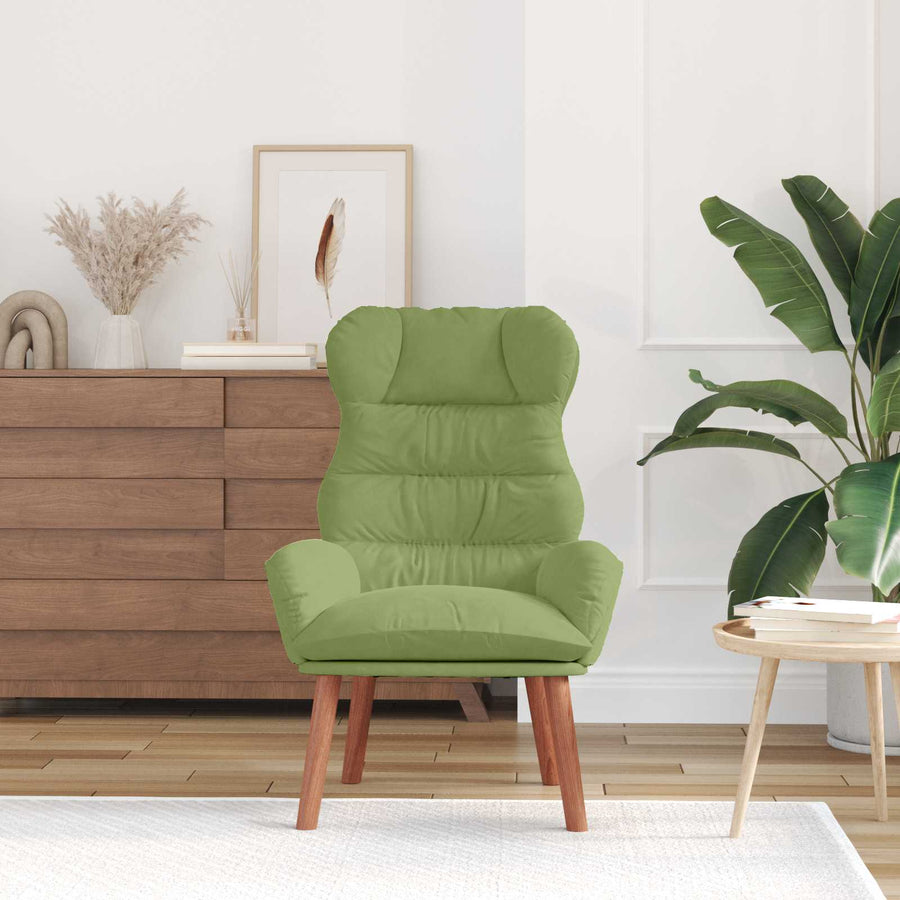 Fauteuil Lichtgroen 69 x 74 x 93 cm Fluweel