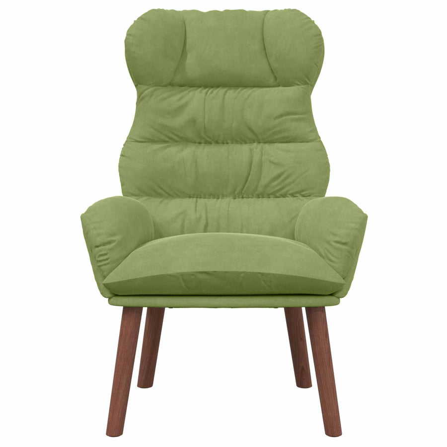 Fauteuil Lichtgroen 69 x 74 x 93 cm Fluweel