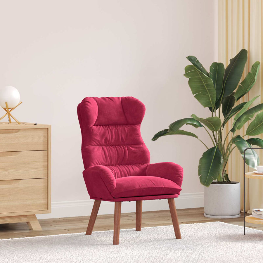 Fauteuil Wijnrood 69 x 74 x 93 cm Fluweel