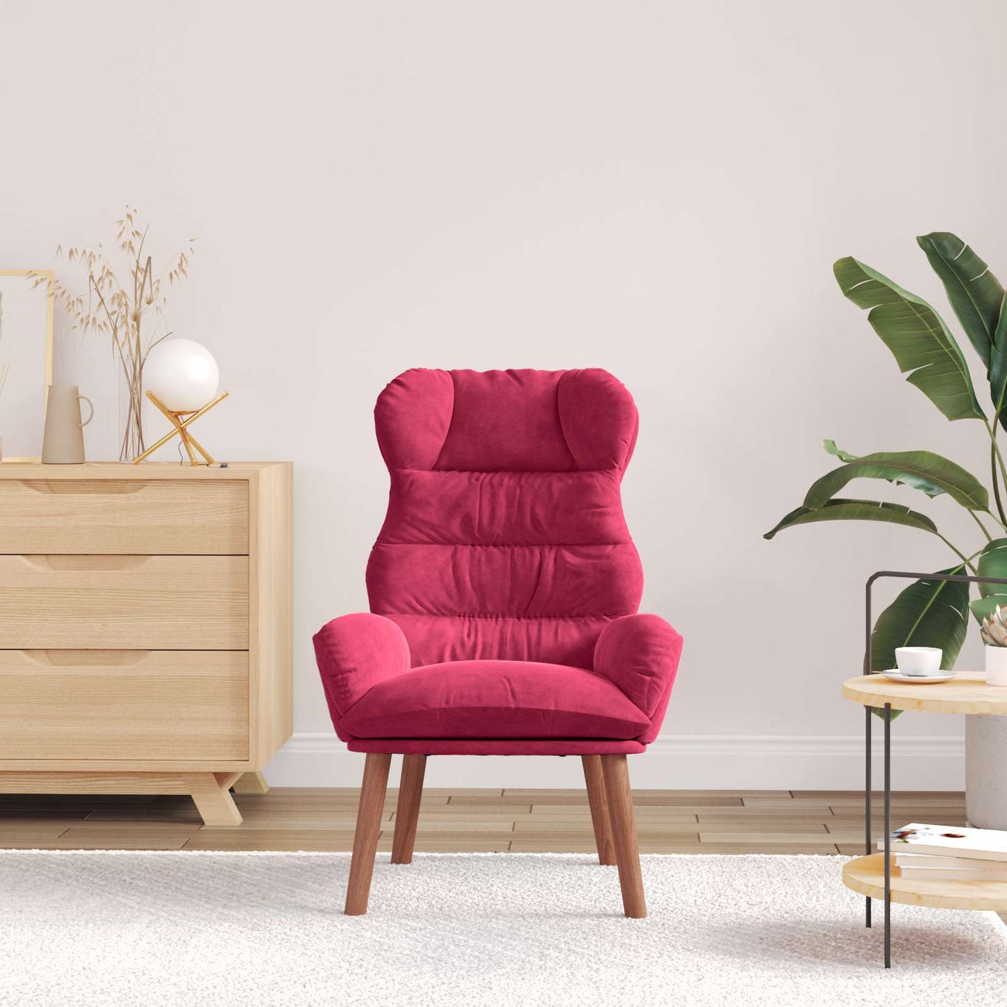 Fauteuil Wijnrood 69 x 74 x 93 cm Fluweel