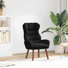 Fauteuil zwart fluweel 69x74x93 cm