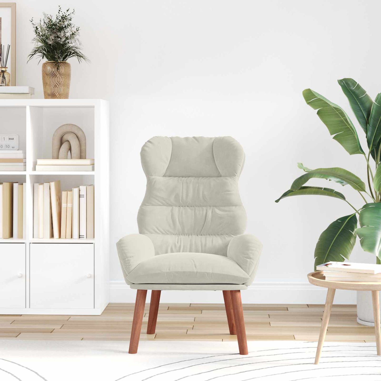 Fauteuil Crème 69 x 74 x 93 cm Fluweel