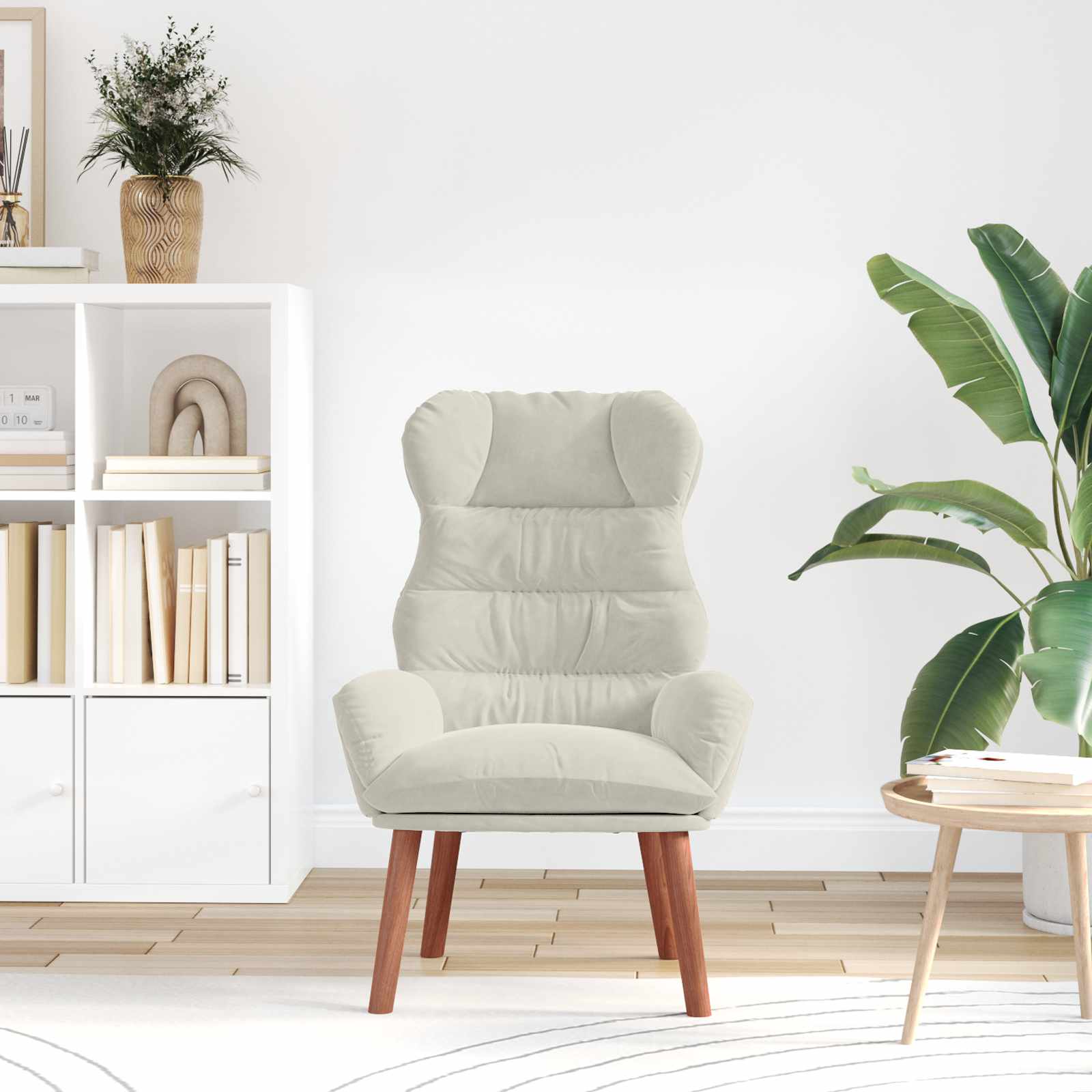 Fauteuil Crème 69 x 74 x 93 cm Fluweel