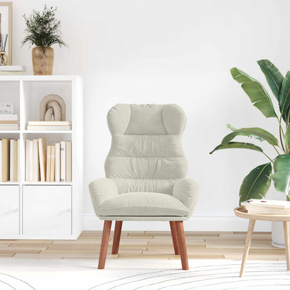 Fauteuil Crème 69 x 74 x 93 cm Fluweel