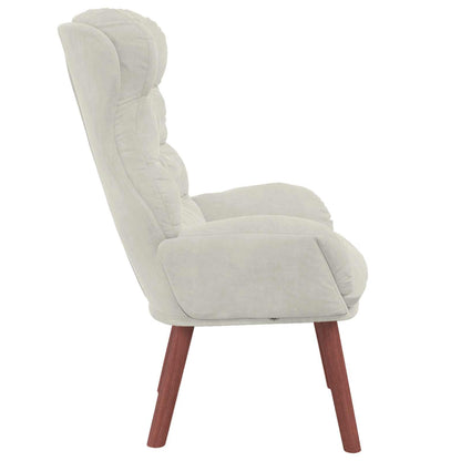 Fauteuil Crème 69 x 74 x 93 cm Fluweel