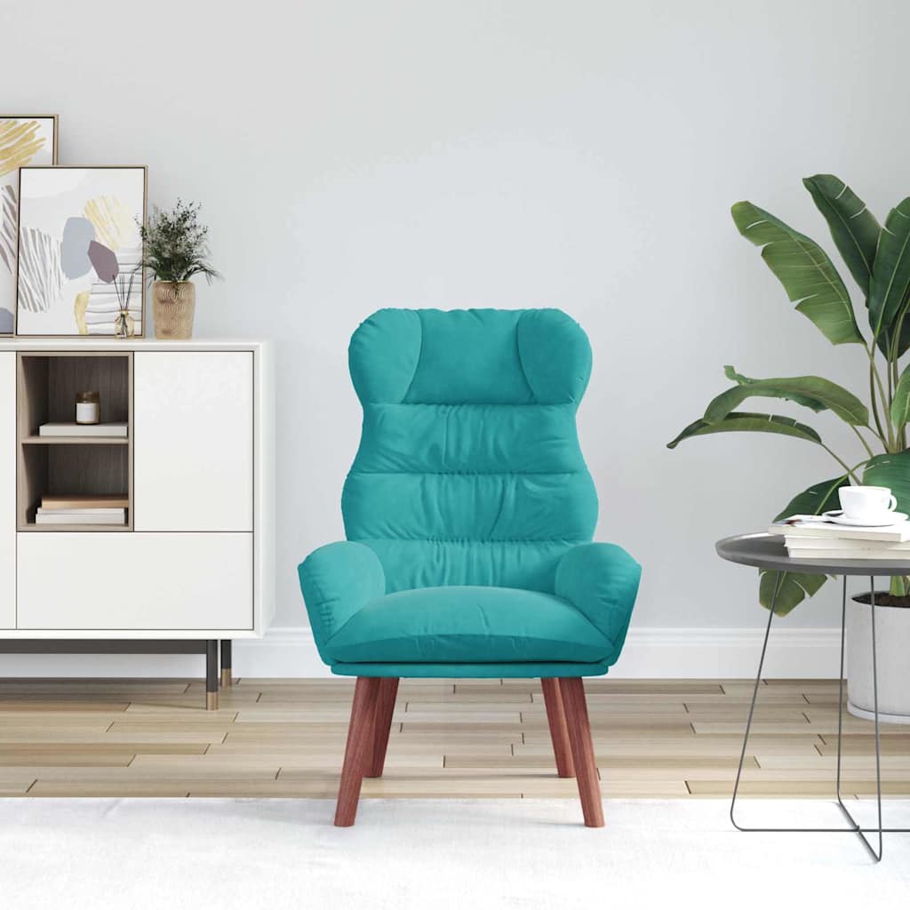 Fauteuil Turquoise 69 x 74 x 93 cm Fluweel