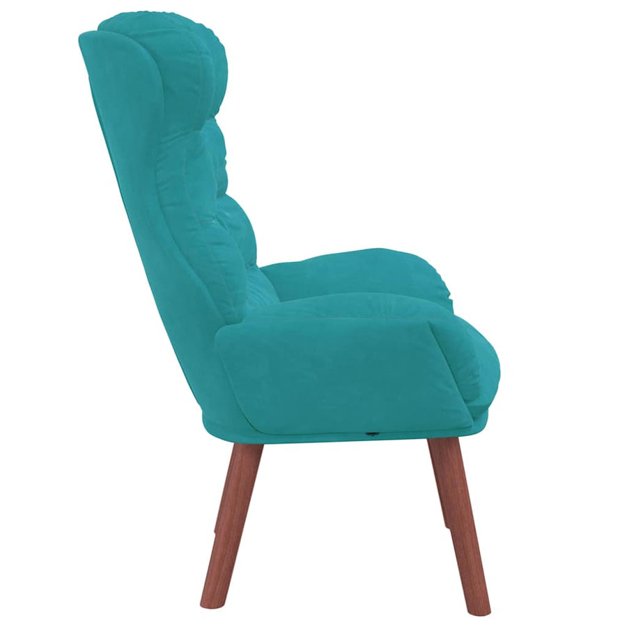 Fauteuil Turquoise 69 x 74 x 93 cm Fluweel