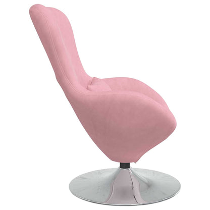 Eivormige stoel Roze Fluweel