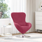 Egg Chair Wine Red Velvet