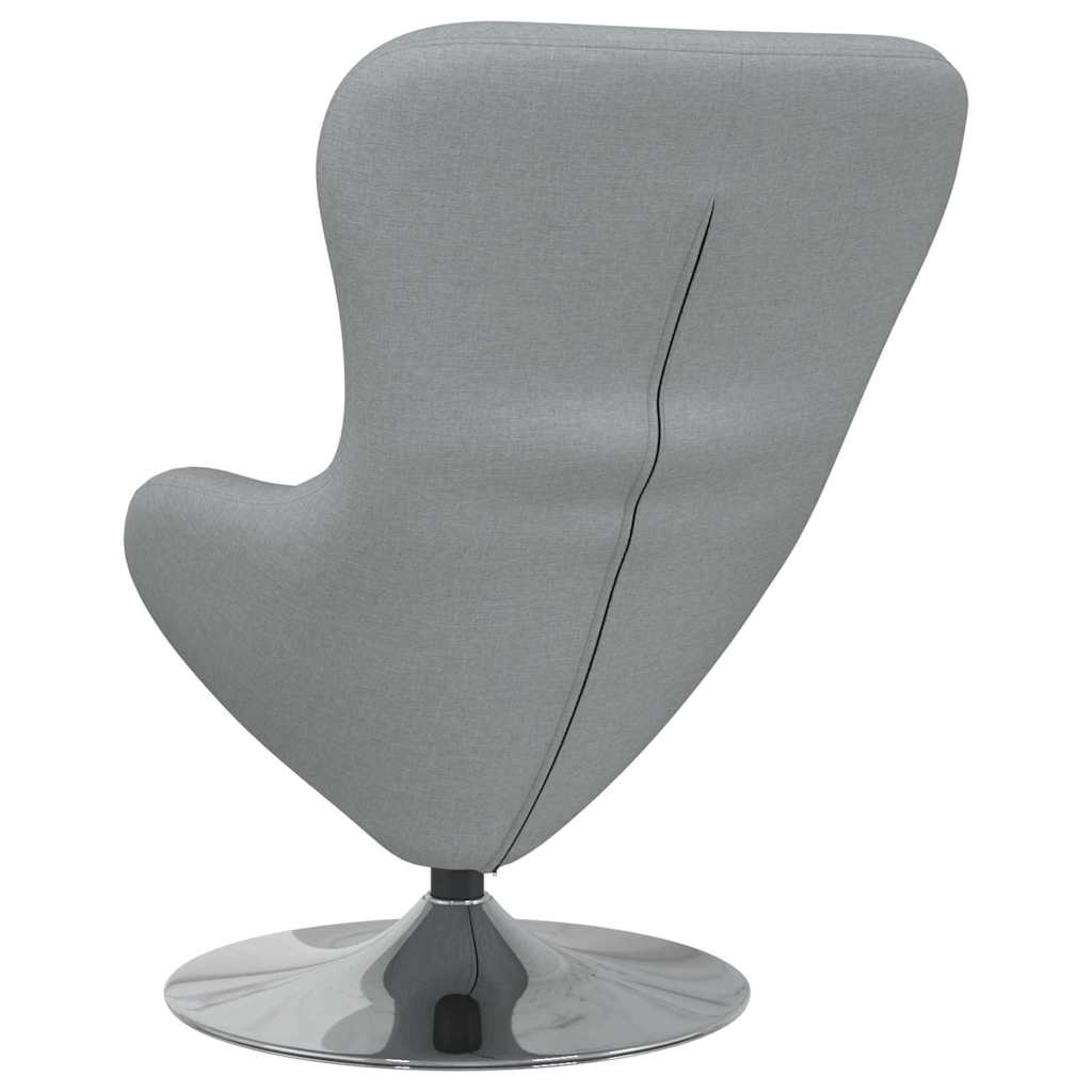 Eivormige stoel Lichtgrijs 63 x 73 x 90 cm Stof