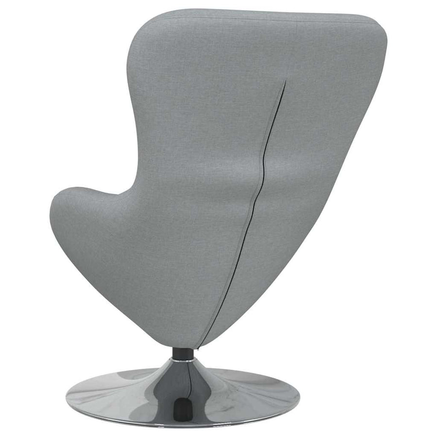 Eivormige stoel Lichtgrijs 63 x 73 x 90 cm Stof
