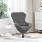 Egg chair Dark grey 63 x 73 x 90 cm Fabric