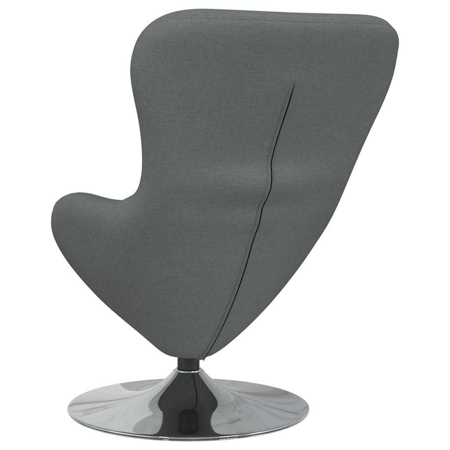 Eivormige stoel Donkergrijs 63 x 73 x 90 cm Stof